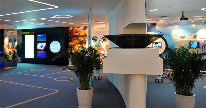 多媒體互動(dòng)地幕、全息投影